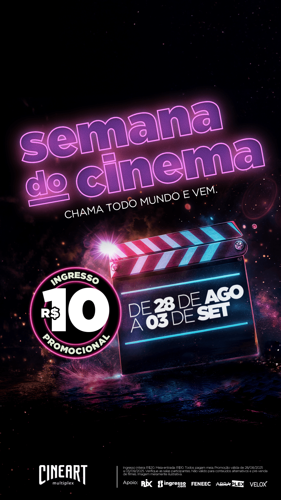 Semana do cinema com a Cineart